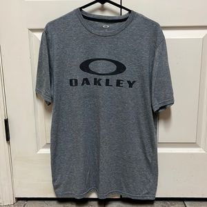 Oakley Grey Heathered Logo T Shirt